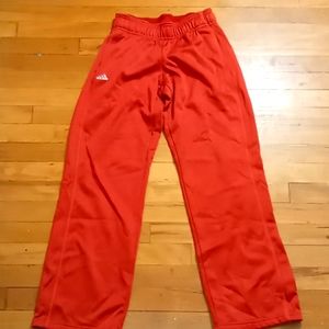 Red Adidas jogging pants size S